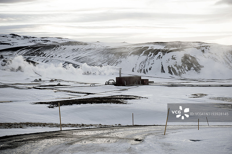冰岛Myvatn的Krafla发电站图片素材