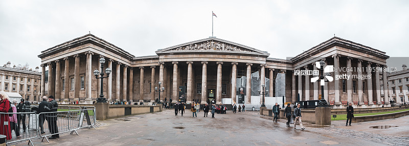 大英博物馆全景图，伦敦图片素材
