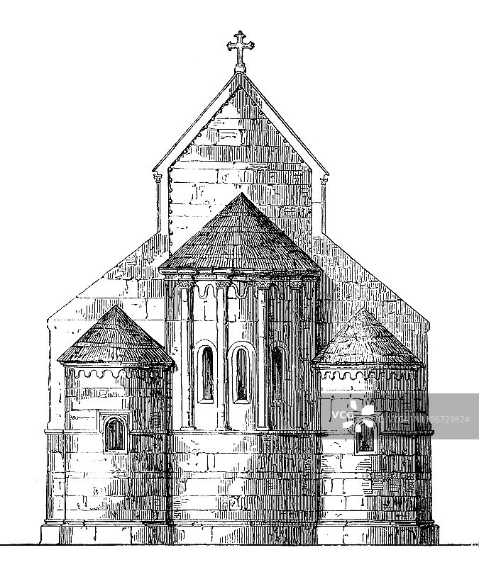 位于法国Lébeny的大教堂图片素材