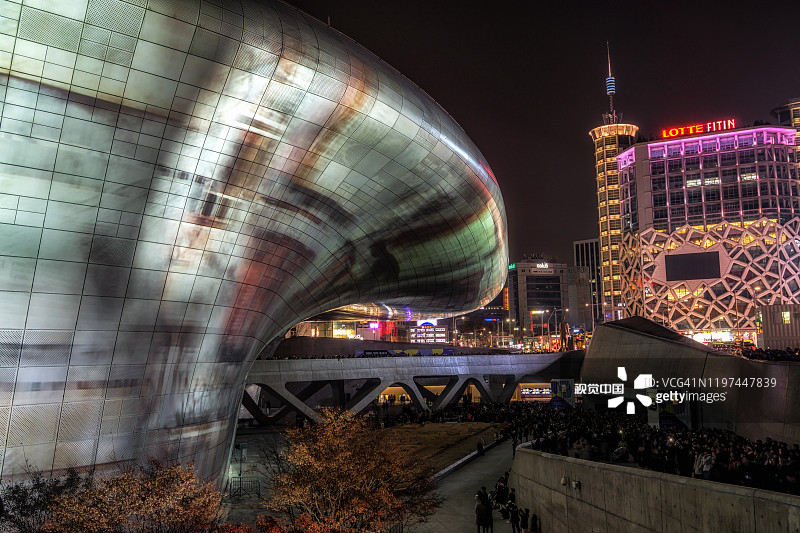 东大门设计首尔灯光广场图片素材