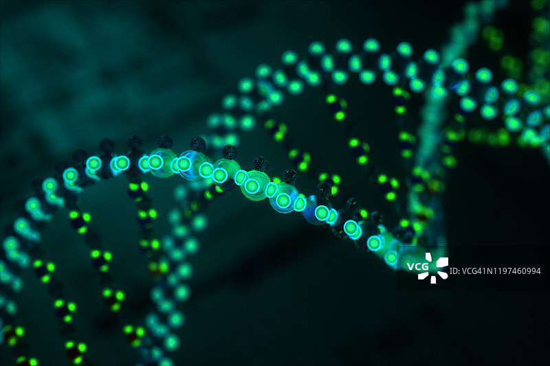 DNA 3D生物医学插图图片素材