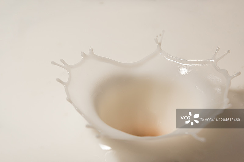 牛奶溅到白色图片素材