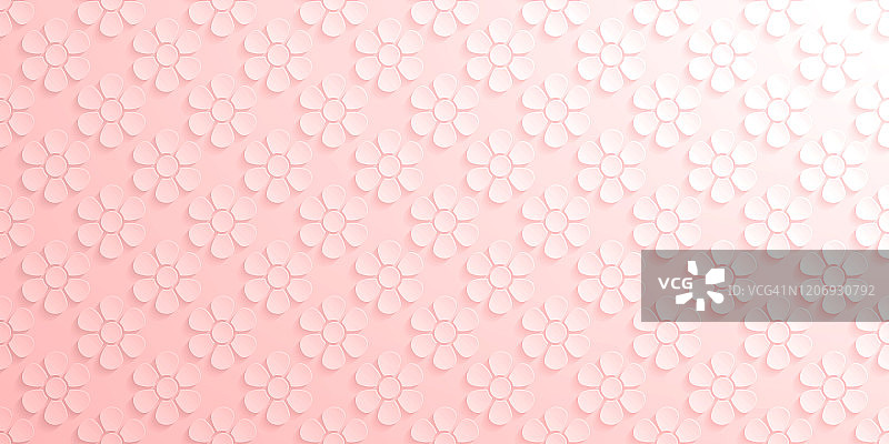 抽象的粉红色背景-花卉图案图片素材
