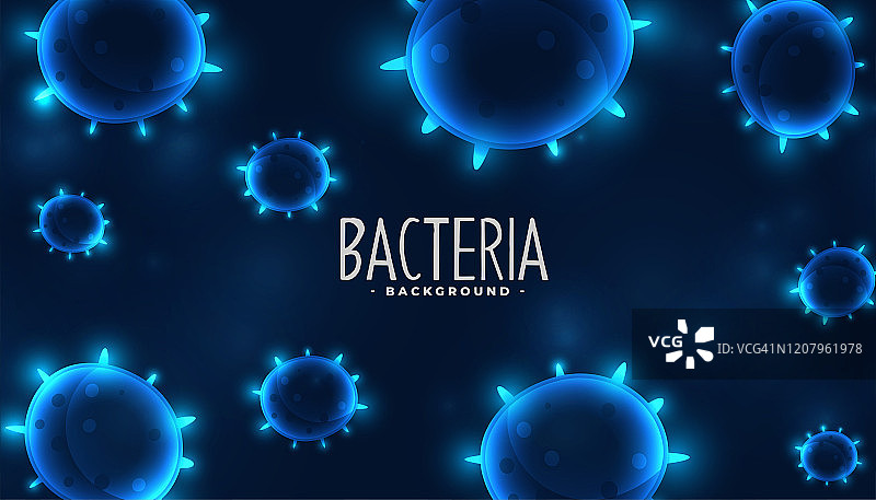 病毒或细菌感染细胞的背景设计图片素材