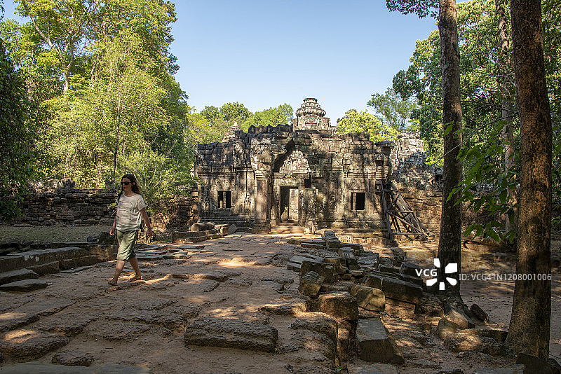 柬埔寨暹粒的塔桑神庙遗址图片素材