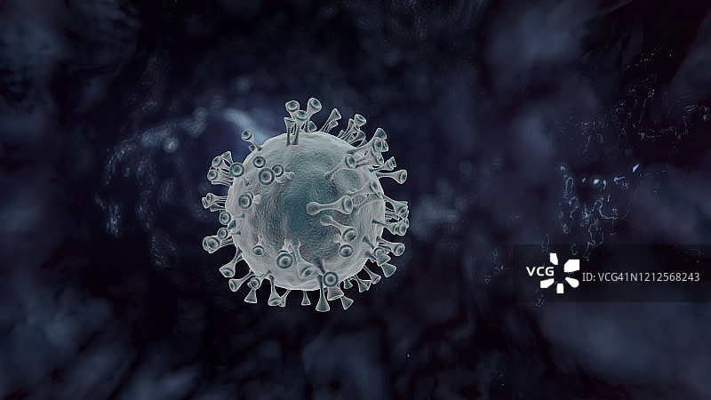 冠状病毒是引起感染的致病性病毒图片素材