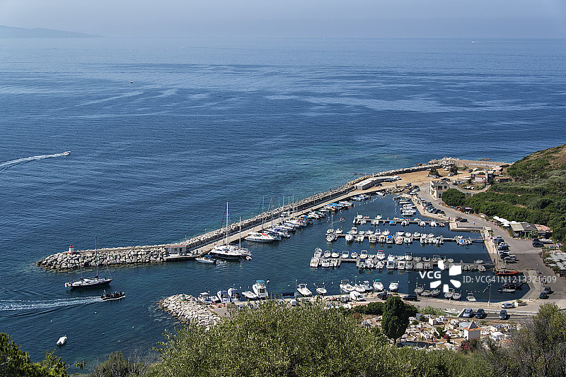 法国科西嘉岛南部地区的普罗诺港图片素材