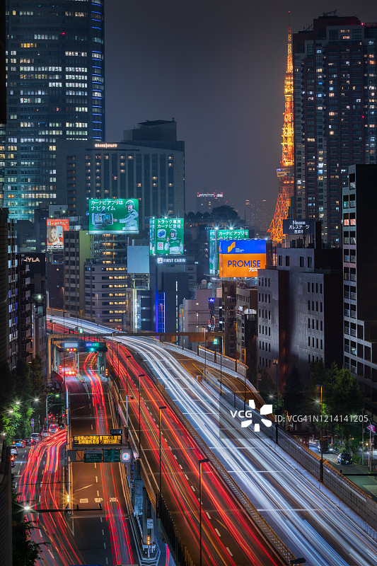 日本东京六本木高速公路图片素材