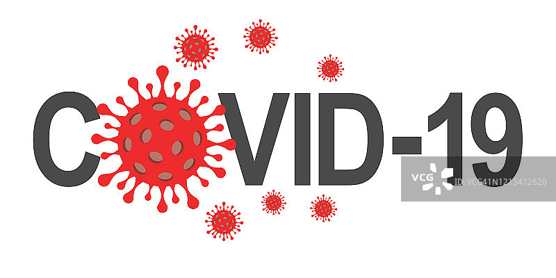 横幅Covid-19冠状病毒图片素材