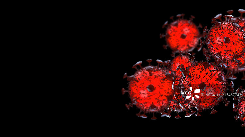 3 d红冠状病毒图片素材