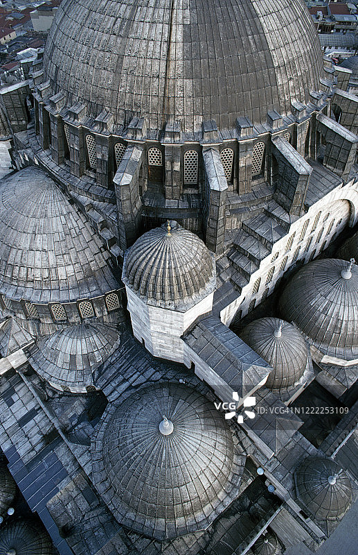 伊斯坦布尔的Suleymaniye清真寺图片素材