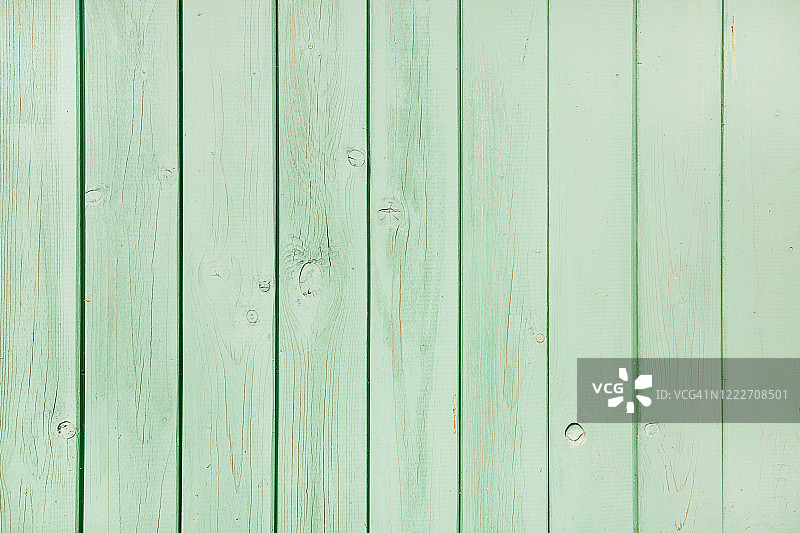 全框拍摄的绿松石漆木墙图片素材