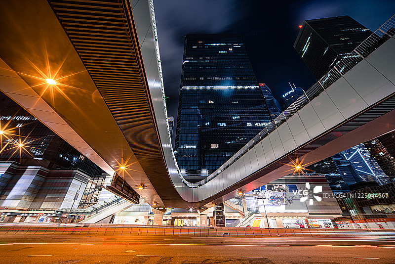 香港中环的市区交通图片素材