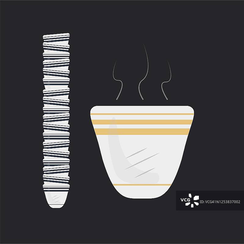 阿拉伯咖啡杯，传统杯子，传统设计图片素材