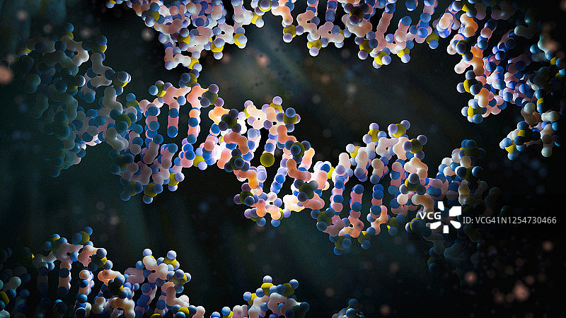 DNA链螺旋结构图片素材