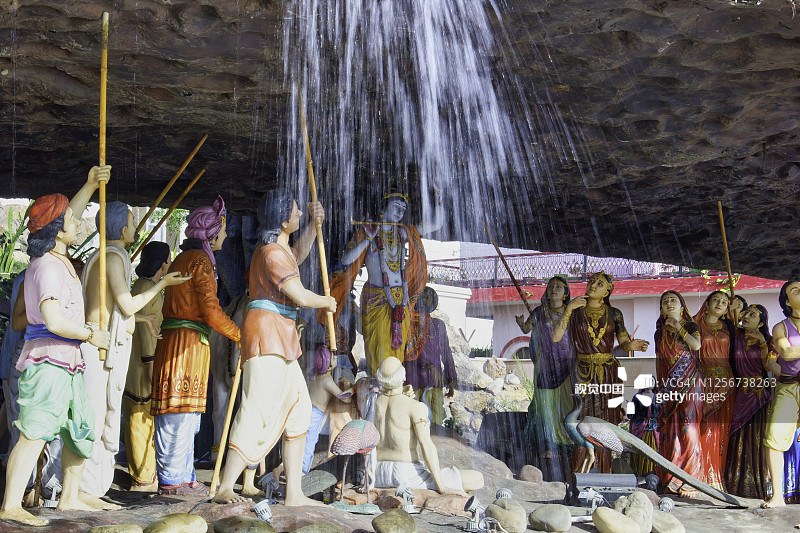温达文的一座印度教寺庙——爱之庙的外观图片素材