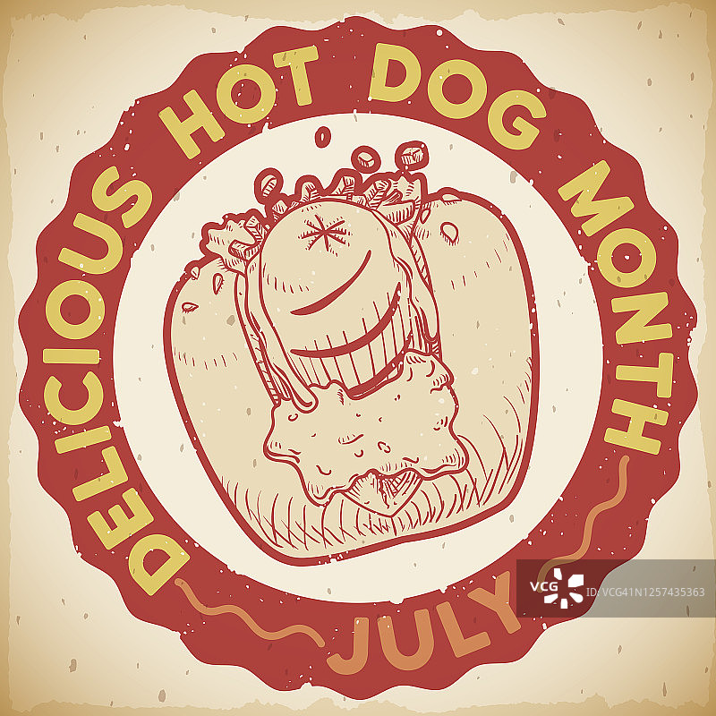 七月“美味热狗月”邮票推广活动图片素材