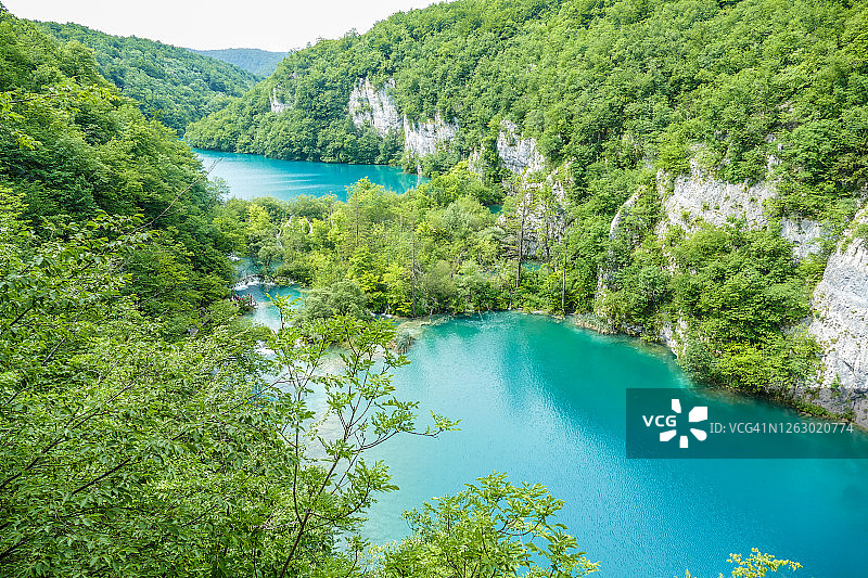 克罗地亚的Plitvice湖图片素材