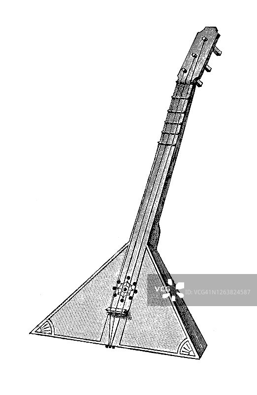 三弦琴:俄罗斯的弦乐器图片素材
