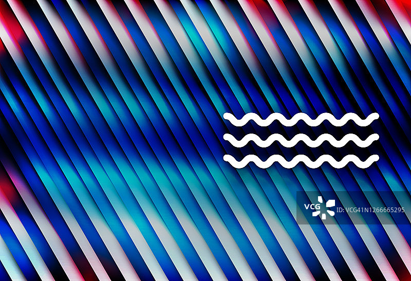 海浪图标彩色明亮的运动背景插图图片素材