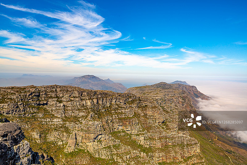 南非开普敦的桌山。图片素材