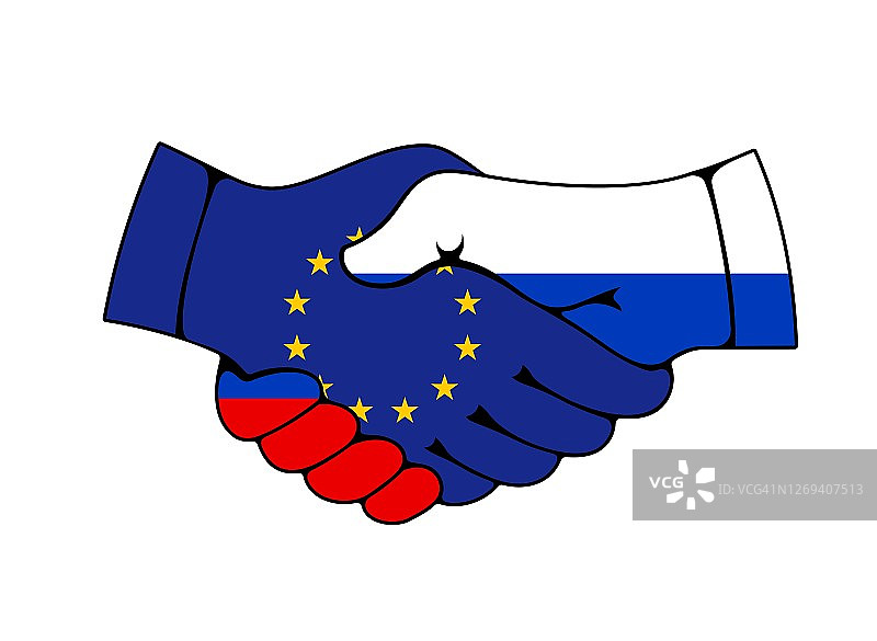 俄罗斯和欧盟伙伴协议图片素材