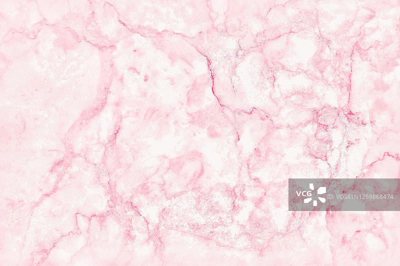 粉红色大理石纹理背景，高分辨率的室内装饰。瓷砖石材地板的自然图案。图片素材