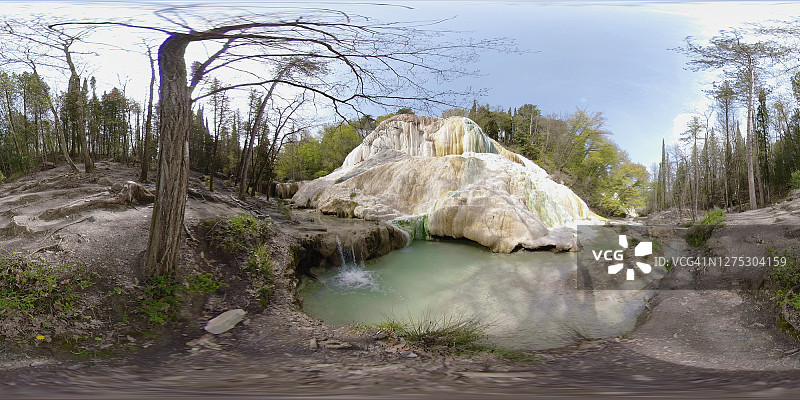 360 VR /森林温泉图片素材
