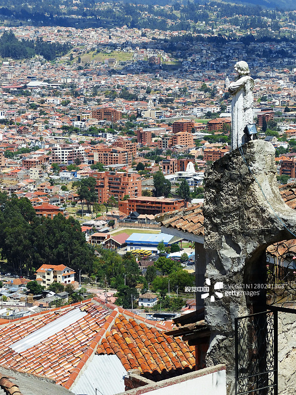 昆卡城市全景，厄瓜多尔图片素材