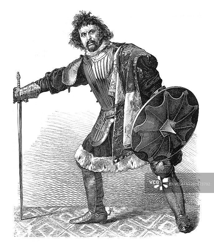 理查德三世1863年作为骑士的英国国王图片素材