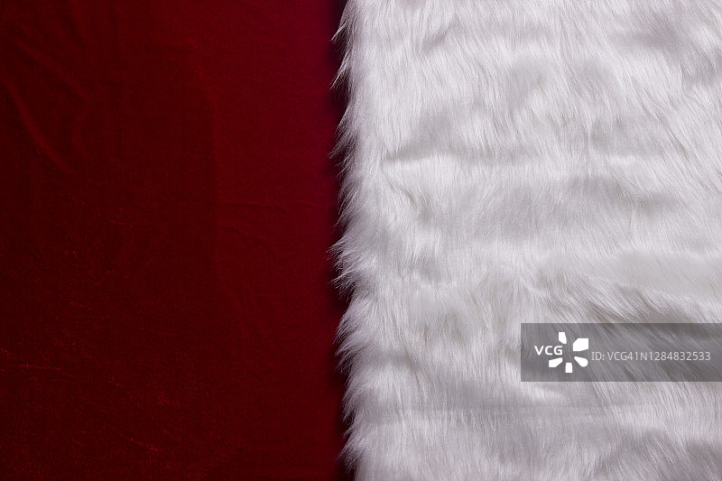 背景分为湿天鹅绒和毛茸茸的织物，让人联想到圣诞节的气氛图片素材