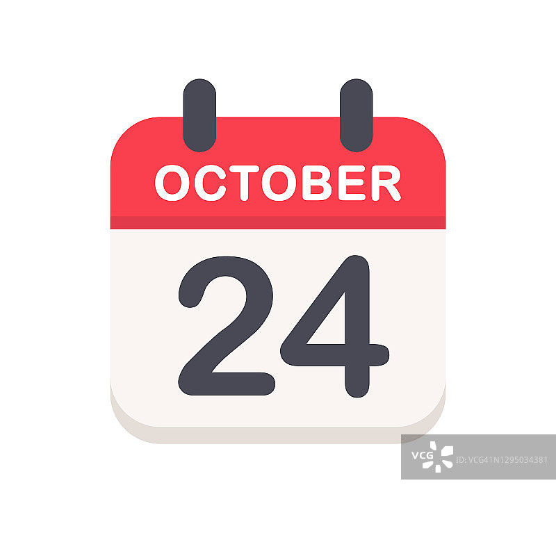 10月24日-日历图标图片素材