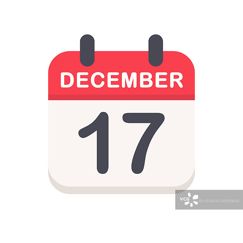 12月17日-日历图标图片素材