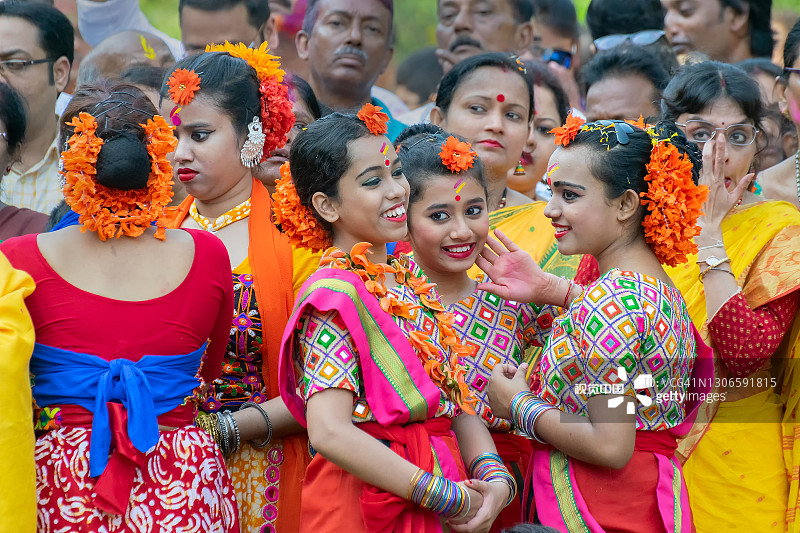 印度胡里节的节日,图片素材