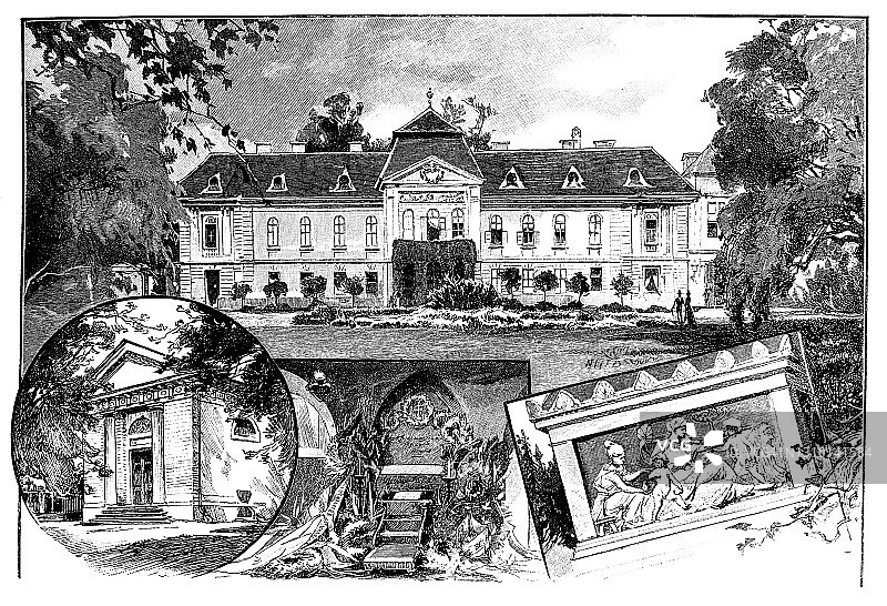 Széchenyi mansion是匈牙利Nagycenk的一座历史建筑图片素材
