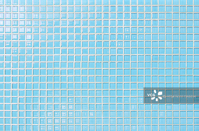蓝色粉彩瓷砖墙和地砖抽象背景。设计几何马赛克纹理装饰的卧室。简单的无缝模式背景广告横幅海报或网络。图片素材