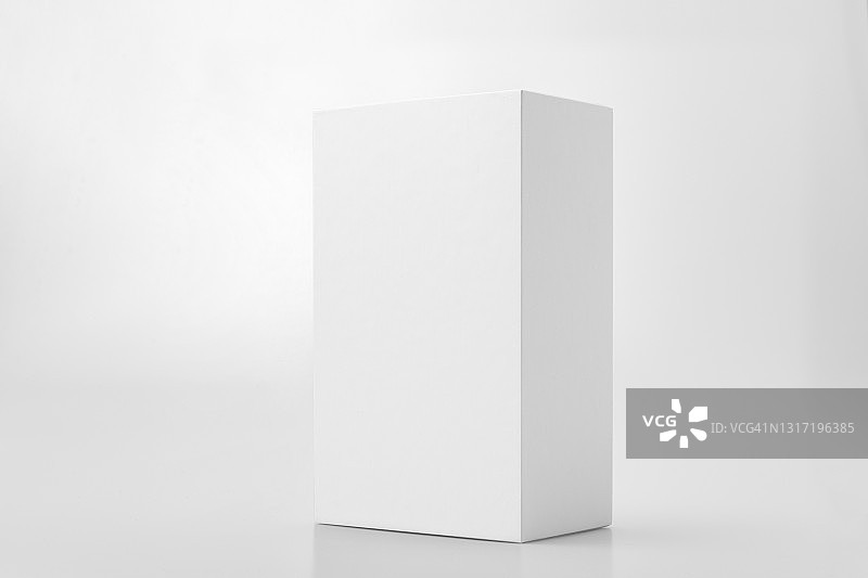 白色矩形盒子孤立在背景上图片素材