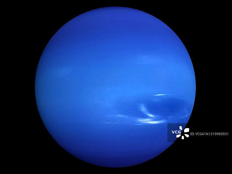 带有云和大气概念的气态巨海王星图片素材