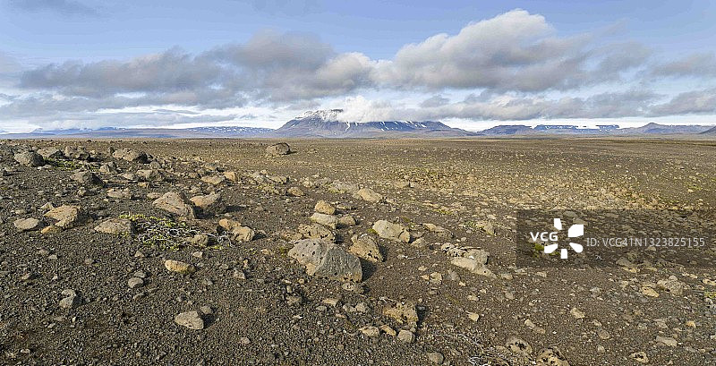 Hofsjoekull附近的冰岛高地。图片素材
