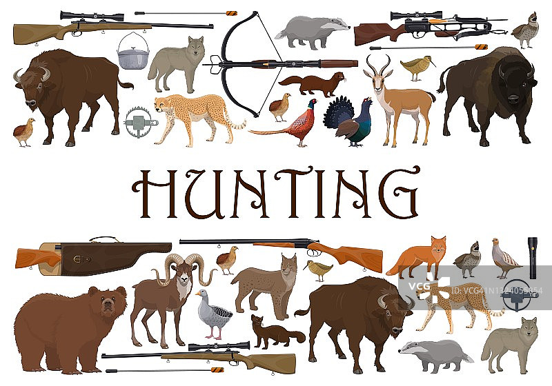 狩猎，动物猎枪，狩猎狩猎运动图片素材