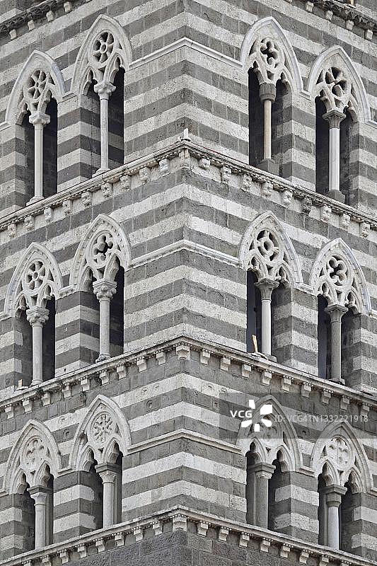 圣洛伦索大教堂塔，维特博，意大利拉齐奥地区图片素材