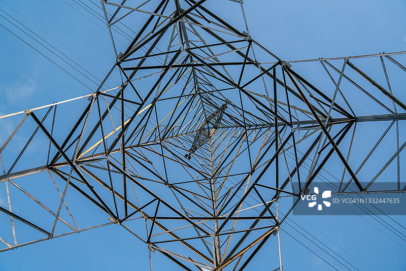 高压后电力线电气行业技术背景图片素材