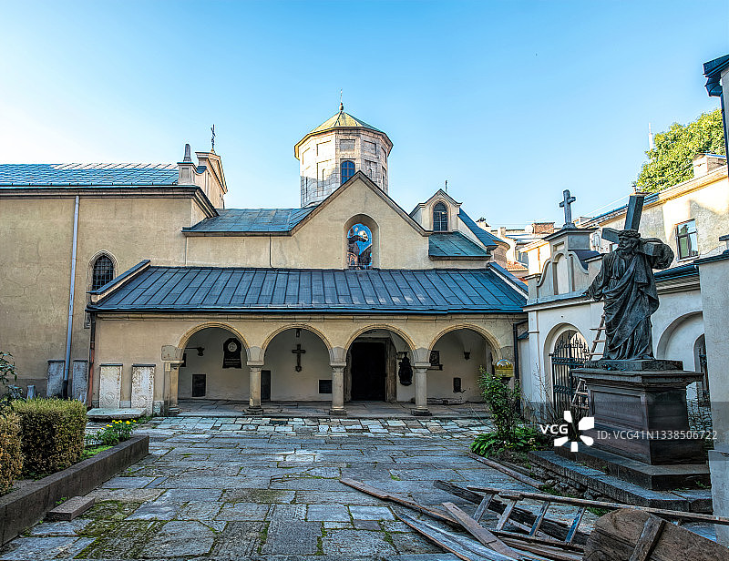 乌克兰利沃夫的亚美尼亚圣母升天大教堂图片素材