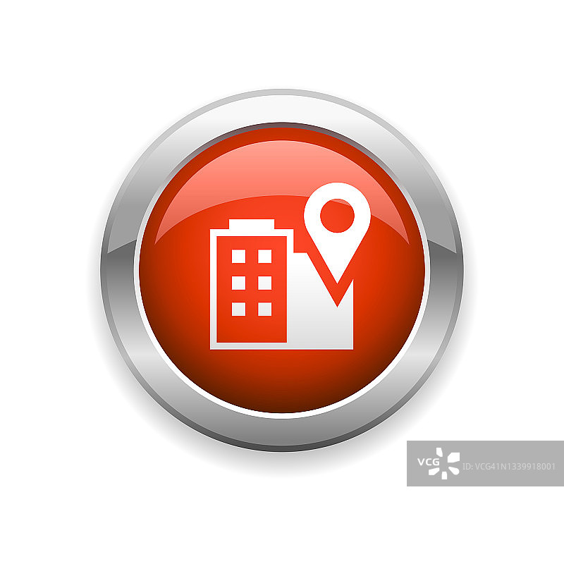 房地产建筑和GPS光面图标图片素材