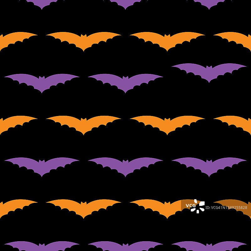 吸血蝙蝠无缝模式图片素材