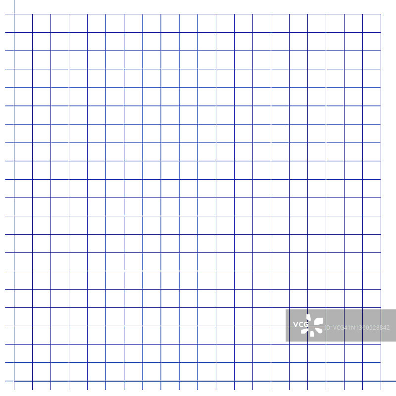 方格纸。数学图形。笛卡尔坐标系有x轴，y轴。带有颜色线的方形背景。几何图案供学校、教育。衬空白透明背景图片素材