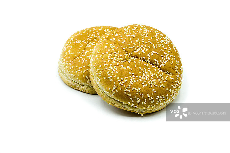 汉堡面包孤立在白色背景上图片素材