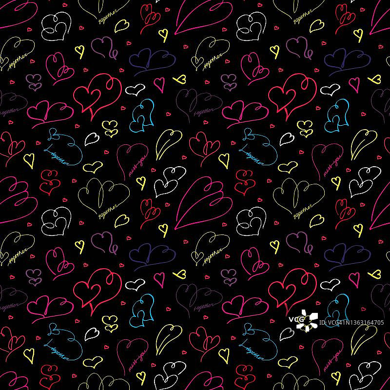 情人节's-hearts-pattern3图片素材