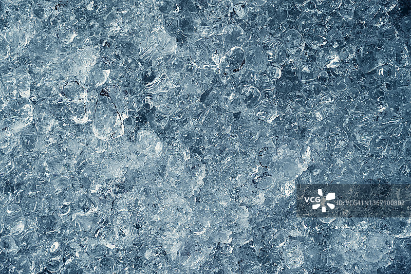 有纹理的蓝冰碎片图片素材