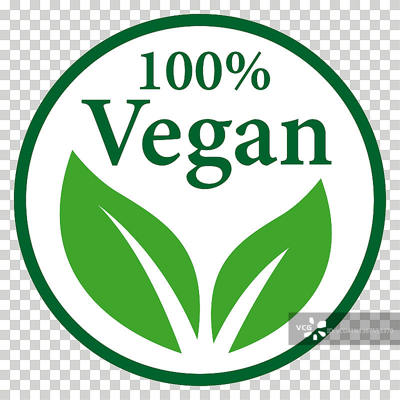 绿色素食标志图片素材